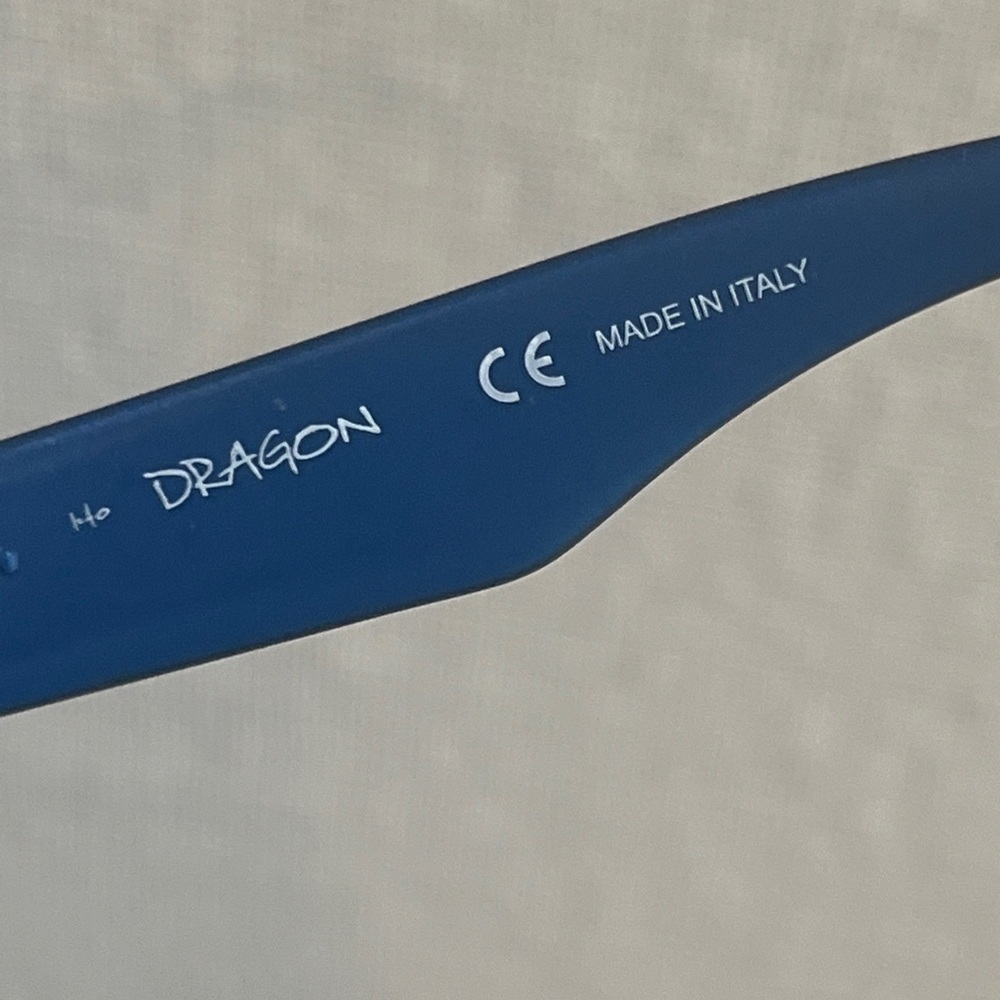 DRAGON  FRAME SUNGLASSES 58-15-14  008 MATTE BLACK / BLUE - Picture 6 of 7